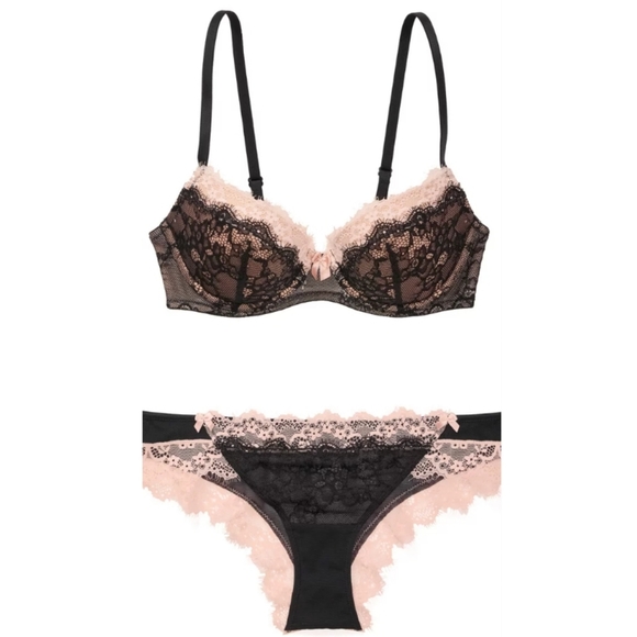 Adore Me Other - Brand Adore Me, sizes 38D, and pantie M, color Black and Pink